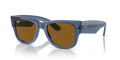 Ray Ban Mega Wayfarer - Azul traslúcido con micas marrones