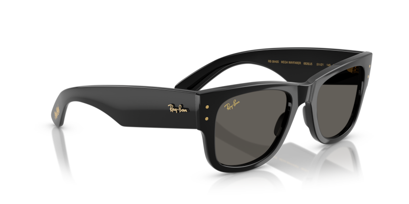 Ray Ban Mega Wayfarer - Negro con micas negras