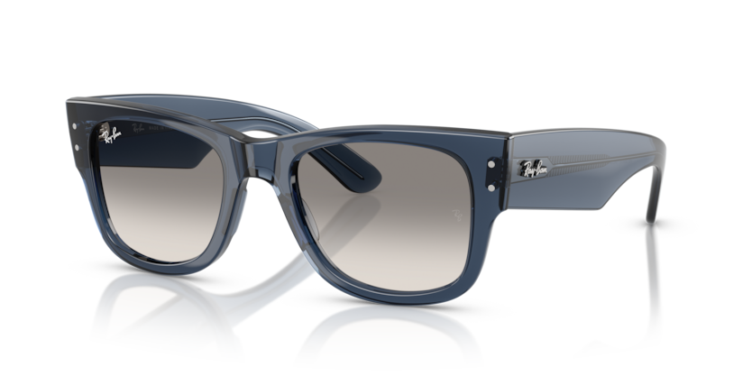 Ray Ban Mega Wayfarer - Azul oscuro traslúcido