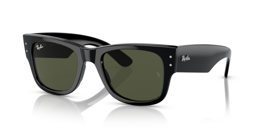 Ray Ban Mega Wayfarer - Negro con micas verdes g15