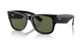Ray Ban Mega Wayfarer Polarizado - Negro con micas verdes g15 polarizado