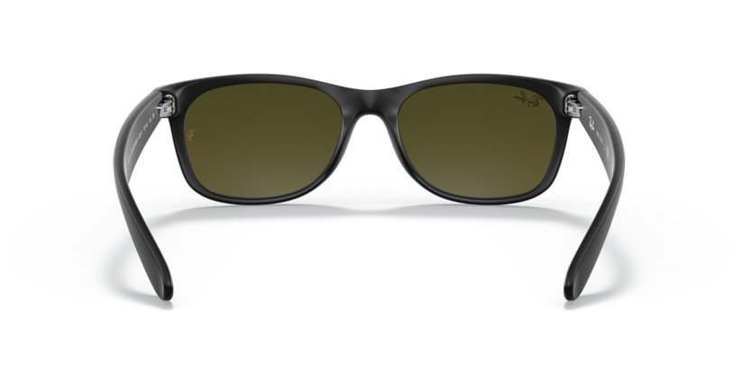 Ray Ban New Wayfarer - Goma negra con micas azul espejo