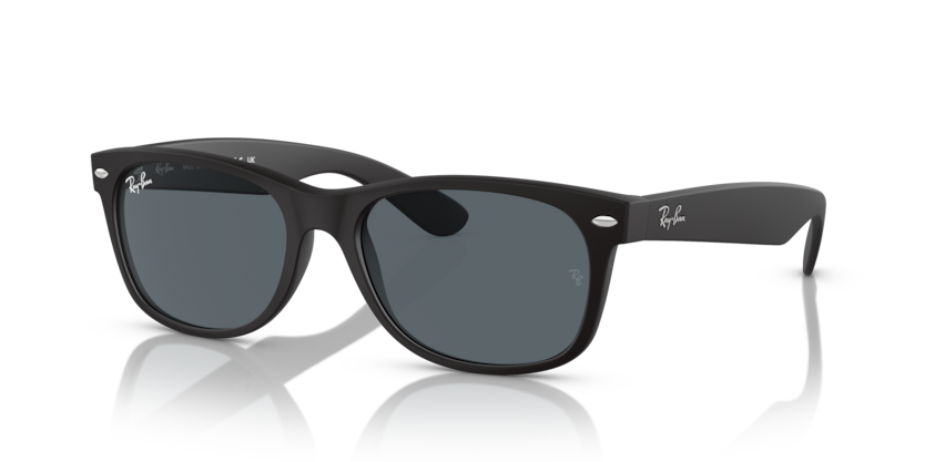 Ray Ban New Wayfarer - Goma negra con mica azul marino