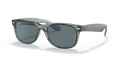 Ray Ban New Wayfarer Polarizado - Gris traslúcido con mica azul polarizada