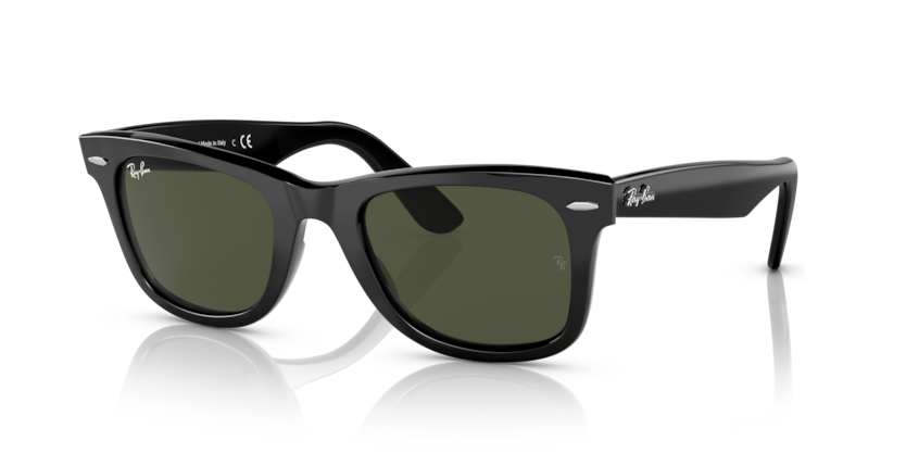 Ray Ban Wayfarer - Negro con mica verde g15