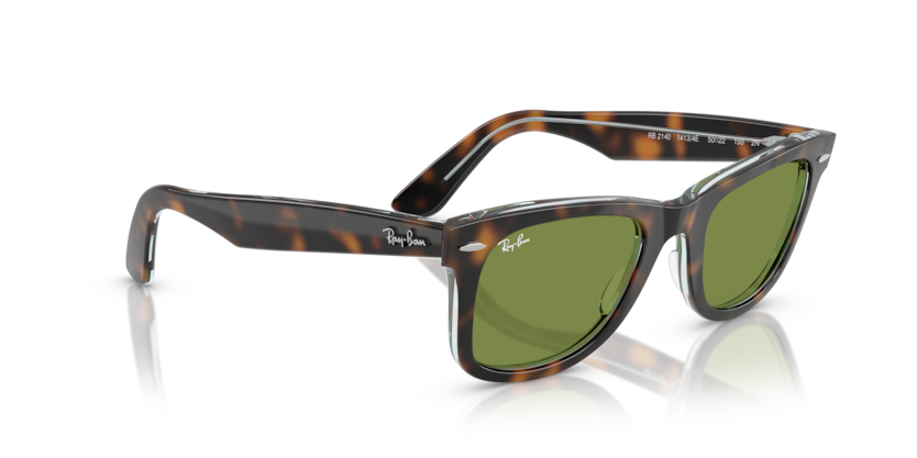 Ray Ban Wayfarer - Havana con mica verde botella