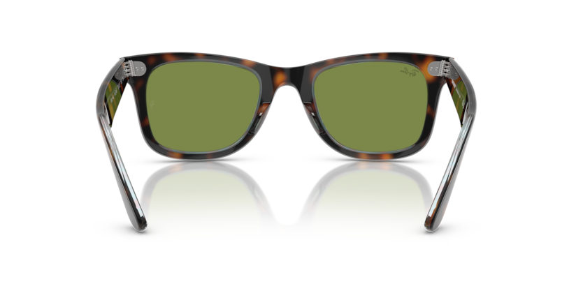 Ray Ban Wayfarer - Havana con mica verde botella