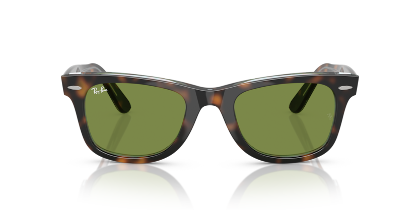 Ray Ban Wayfarer - Havana con mica verde botella