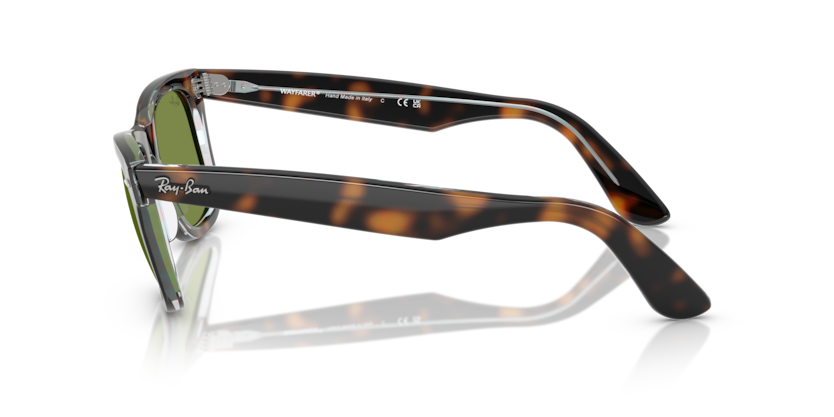 Ray Ban Wayfarer - Havana con mica verde botella
