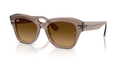 Ray Ban State Street - Marrón claro traslúcido con mica marrón degradé