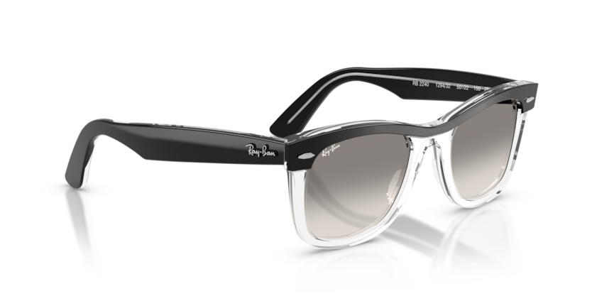 Ray Ban Wayfarer Double - Negro sobre traslúcido