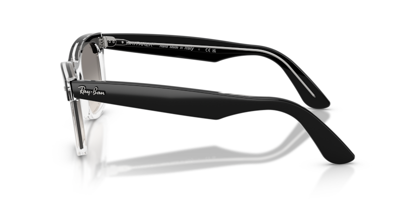 Ray Ban Wayfarer Double - Negro sobre traslúcido