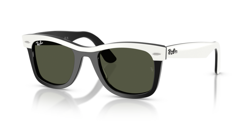 Ray Ban Wayfarer Double - Blanco sobre negro