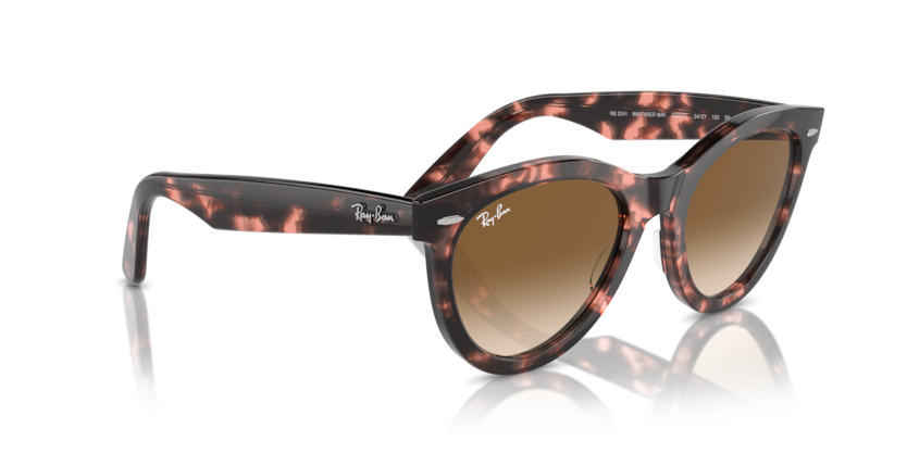 Ray Ban Wayfarer Way - Havana rosa con micas marrones
