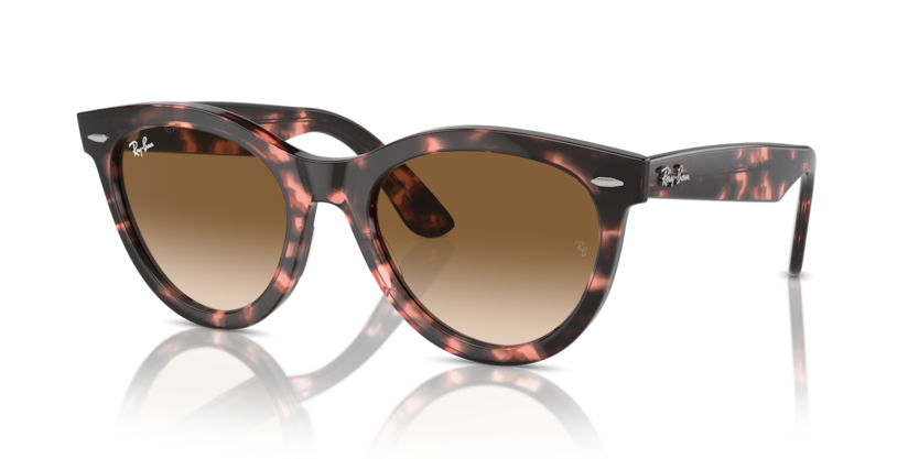Ray Ban Wayfarer Way - Havana rosa con micas marrones