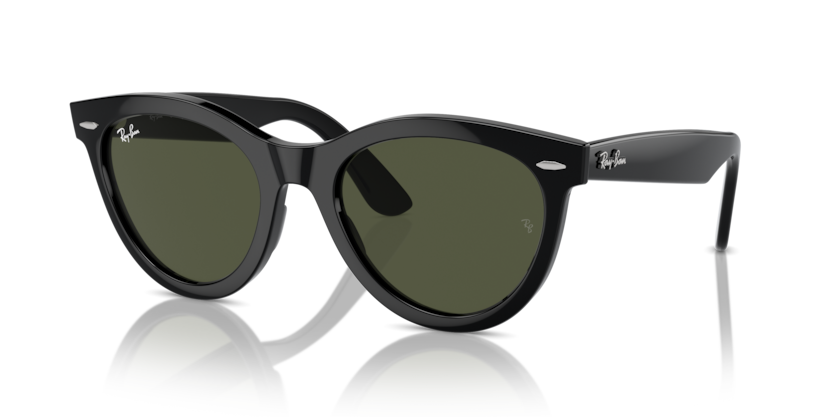 Ray Ban Wayfarer Way - Negro con micas verdes g15