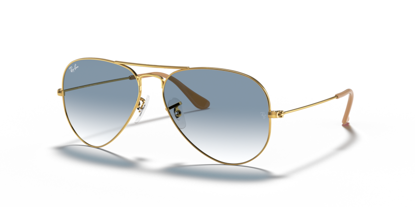 Ray Ban Aviator - Oro arista con mica azul degradada