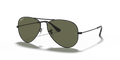 Ray Ban Aviator Polarizado - Negro con mica verde g15 polarizado