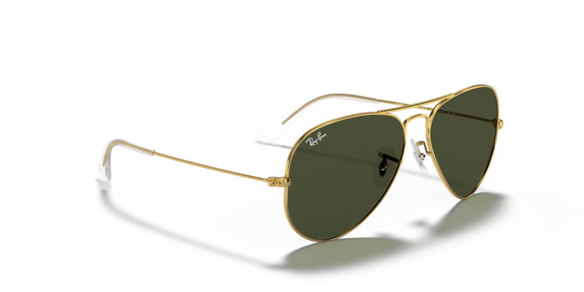 Ray Ban Aviator - Oro arista con mica verde g15