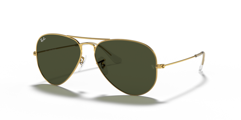 Ray Ban Aviator - Oro arista con mica verde g15