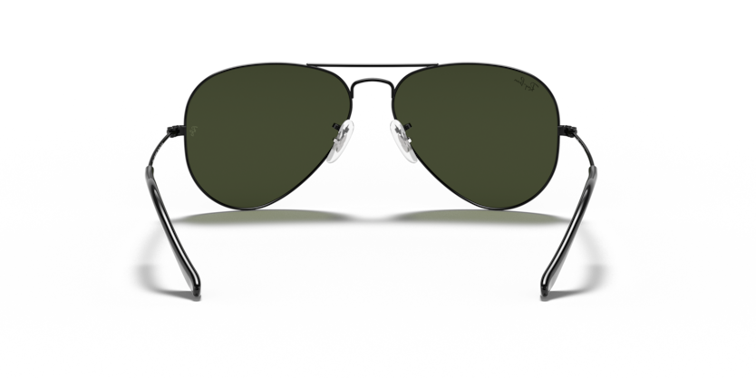 Ray Ban Aviator - Negro con mica verde g15