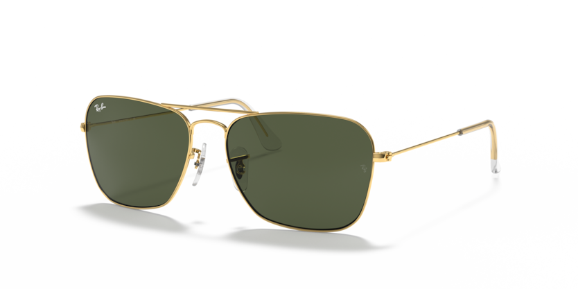Ray Ban Caravan - Oro arista con verde g15