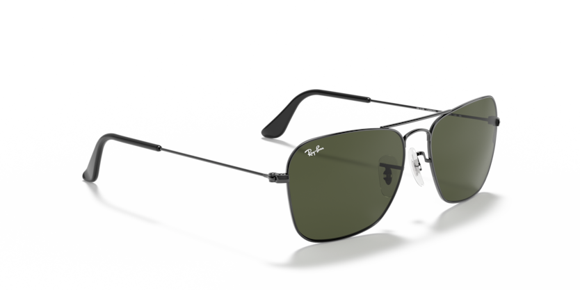 Ray Ban Caravan - Gris plomo con verde g15
