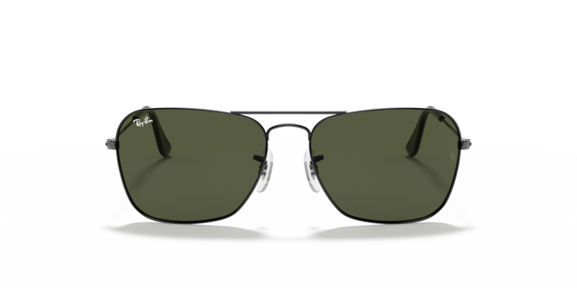 Ray Ban Caravan - Gris plomo con verde g15