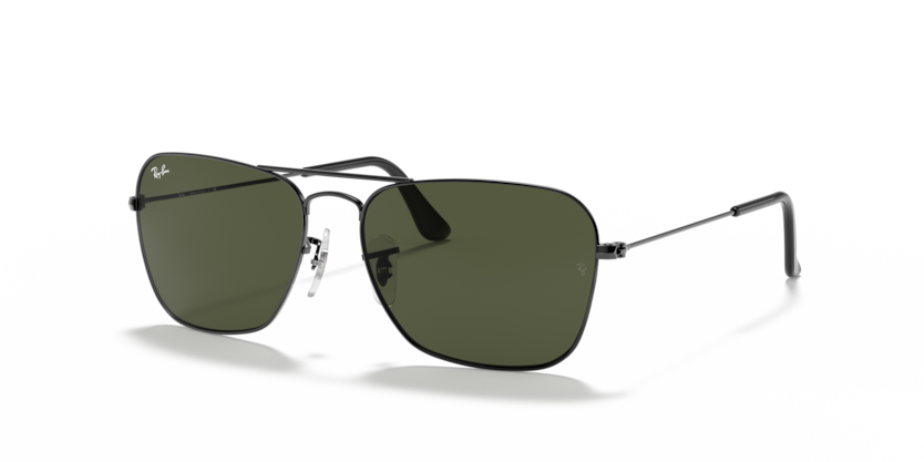 Ray Ban Caravan - Gris plomo con verde g15