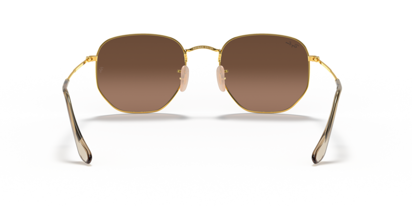 Ray Ban Hexagonal - Oro arista con marrón