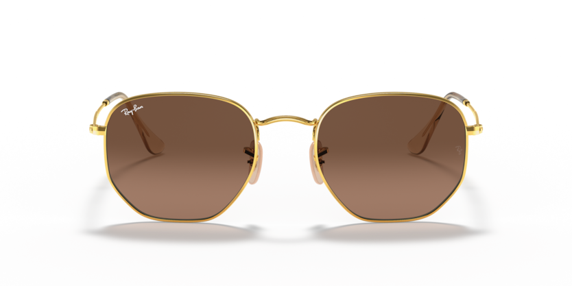 Ray Ban Hexagonal - Oro arista con marrón