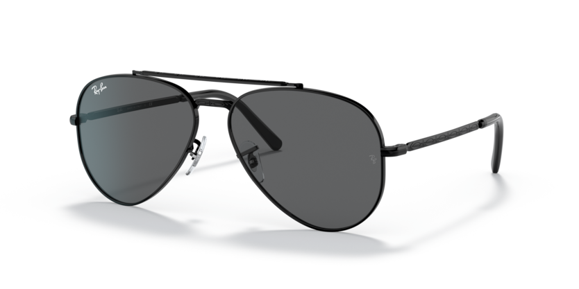 Ray Ban New Aviator - Negro con mica gris oscuro