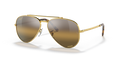 Ray Ban New Aviator Polarizado - Dorado con mica marron degradado polarizado
