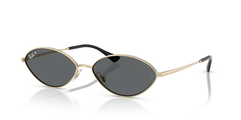 Ray Ban Kai Polarizado - Dorado con mica gris oscuro polarizado