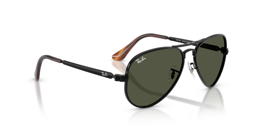 Ray Ban Aviator Max - Negro con mica verde g15