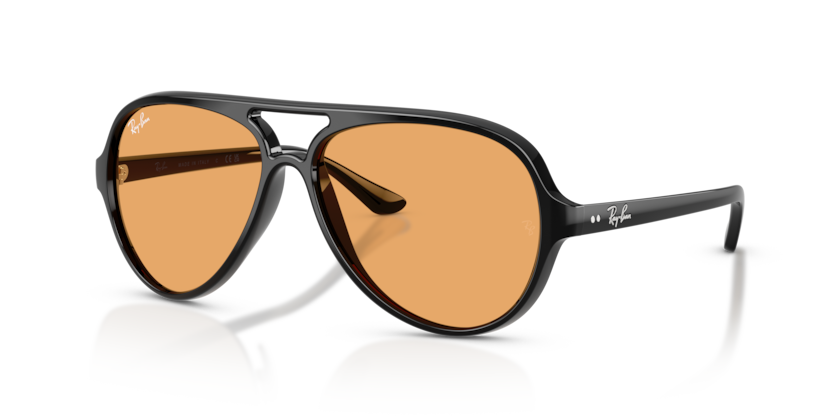 Ray Ban Cats 5000 - Negro con mica naranja