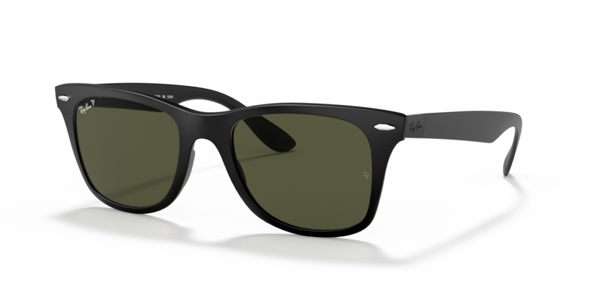 Ray Ban Wayfarer Literforce Polarizado - Negro con micas verdes g15 polarizado