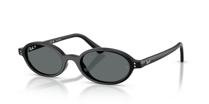 Ray Ban Khal Polarizado - Negro con micas gris oscuro polarizado