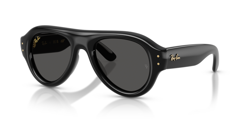 Ray Ban Aviator Puffer - Negro con mica ultranegro