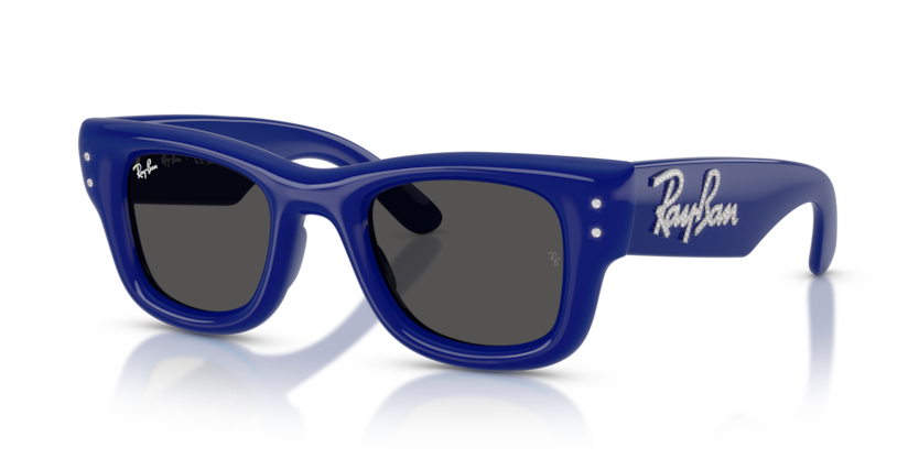 Ray Ban Wayfarer Puffer Cristal Edition - Azul marino con mica negra y varilla con cristales