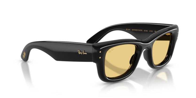 Ray Ban Wayfarer Puffer by ASAP Rocky - Negro con micas amarillas
