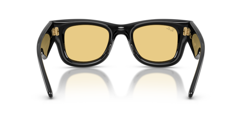 Ray Ban Wayfarer Puffer by ASAP Rocky - Negro con micas amarillas