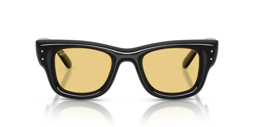 Ray Ban Wayfarer Puffer by ASAP Rocky - Negro con micas amarillas