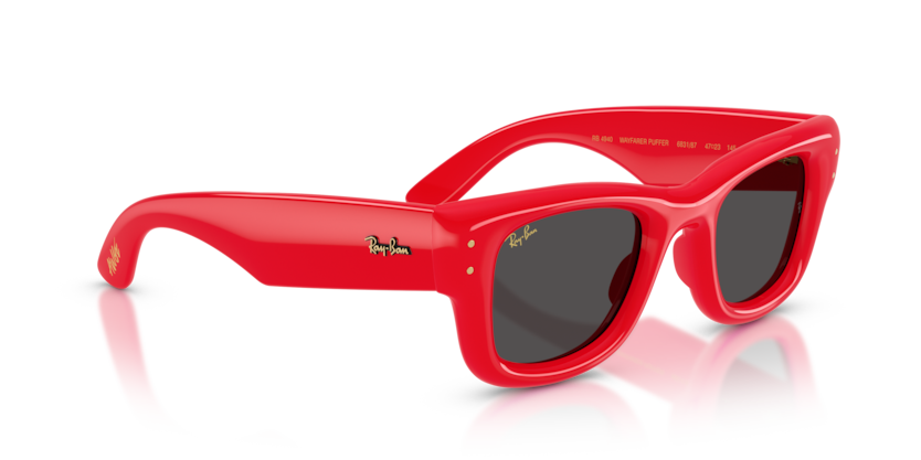Ray Ban Wayfarer Puffer by ASAP Rocky - Rojo con micas negras