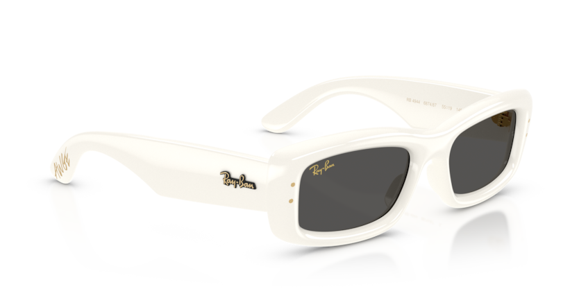 Ray Ban Kiliane Puffer - Blanco crema con mica negra