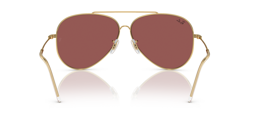 Ray Ban Aviator Reverse - Oro arista con mica rosa oscuro