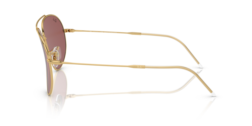 Ray Ban Aviator Reverse - Oro arista con mica rosa oscuro