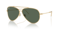 Ray Ban Aviator Reverse - Oro arista con mica verde g15