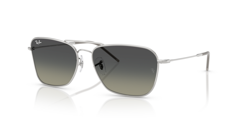 Ray Ban Caravan Reverse - Plateado con gris degradado