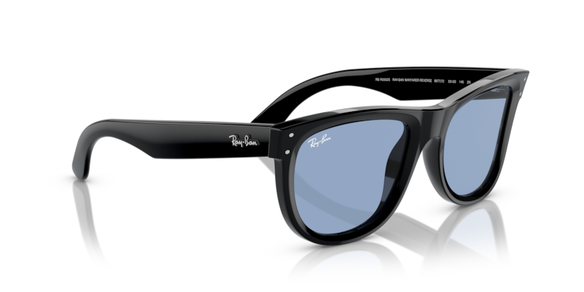 Ray Ban Wayfarer Reverse - Negro con micas azul claro